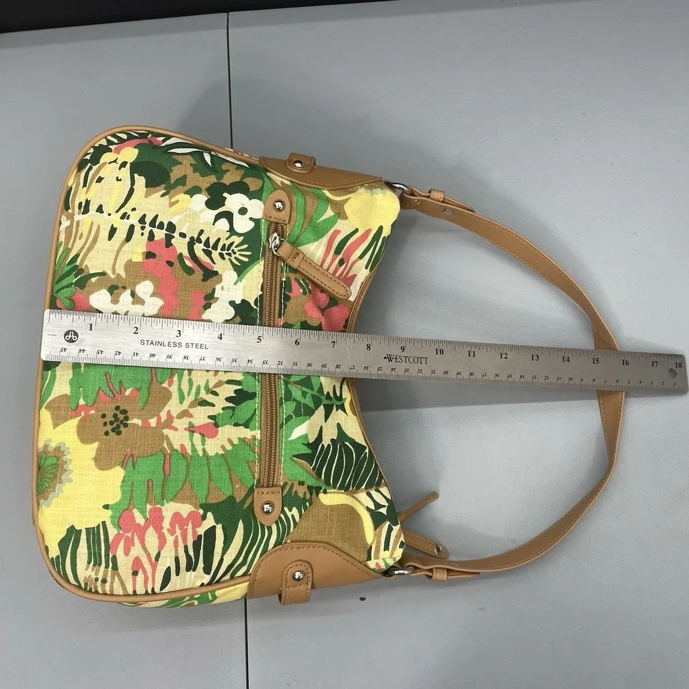 Rosetti Full Swing Shoulder Bag Purse Handbag Tropical Floral Faux Leather